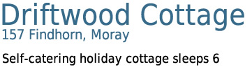 Driftwood Cottage, 157 Findhorn, Moray - Self-catering cottage sleeps 6